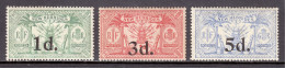 New Hebrides (EN) - Scott #38-40 - MH - Toning - SCV $17.50 - Ongebruikt