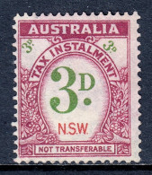 New South Wales - 3d Tax Instalment Revenue - Barefoot 2012 #3 - CV £10 - Sonstige & Ohne Zuordnung