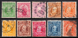 New Zealand - Scott #130-139 - Used - See Description - SCV $67 - Usati