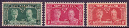 New Zealand - Scott #199-201 - MNH - Hvy Toning Spots #199, Gum Toning - SCV $29 - Ongebruikt