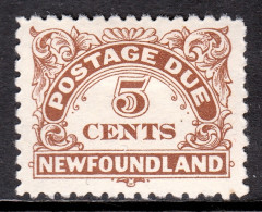 Newfoundland - Scott #J5 - MH - See Description - SCV $15 - Back Of Book