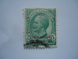 THESSALONIKI ITALY  LEVANT SALONICO USED STAMPS   WITH POSTMARK  ΘΕΣΣΑΛΟΝΙΚΗ - Thessaloniki