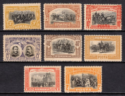 Romania - Scott #176//185 - Short Set - MH - Toning - SCV $13 - Unused Stamps