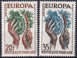 FRANKREICH 1957 Mi-Nr. 1157/58 ** MNH - CEPT - 1957