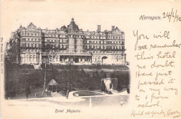 ROYAUME UNI - HARROGATE - Hotel Majestic - Carte Postale Ancienne - Otros & Sin Clasificación