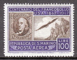 San Marino - Scott #C55 - MH - SCV $10.00 - Luftpost