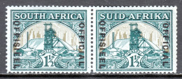 South Africa - Scott #O26 - MH - Rejoined Pair - SCV $4.50 - Service