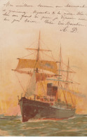 Pionnière.(1899) BATEAUX .VOILIER 3 Mats Illustré - Voiliers