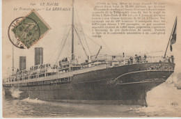 BATEAUX .Le Havre. Le Transatlantique "LA LORRAINE " (L. 177m -22.000 Cv.- 40km/h - Equipage 420H -1400 Passagers ) - Passagiersschepen
