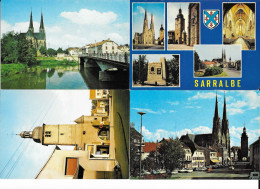 57 - SARRABLE - CPSM -  LOT DE 4 CARTES -  L'ancienne Porte De La Ville - L'église - Multi Vues - Sarralbe