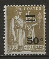 FRANCE: *, N° YT 298, TB - 1932-39 Paix