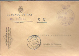 MARCA JUZGADO DE  PAZ  1980  EL PERAL  CUENCA - Vrijstelling Van Portkosten