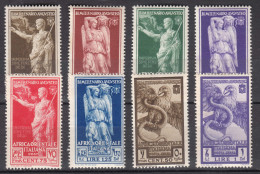 Italy Colonies East Africa 1938 Sassone#21-26 + Posta Aerea #A14-A15 Mint Never Hinged - Africa Orientale Italiana