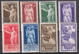 Italy Colonies East Africa 1938 Sassone#21-26 + Posta Aerea #A14-A15 Mint Never Hinged - Italiaans Oost-Afrika