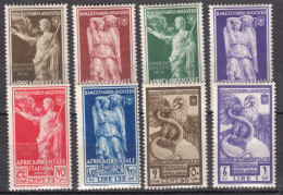 Italy Colonies East Africa 1938 Sassone#21-26 + Posta Aerea #A14-A15 Mint Never Hinged - Italian Eastern Africa