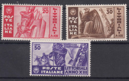 Italy Kingdom 1935 Sassone#377-379 Mi#520-522 Mint Never Hinged - Mint/hinged