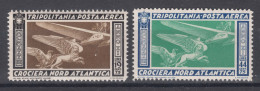 Italy Colonies Tripolitania 1933 Posta Aerea Sassone#28-29 Mint Never Hinged - Tripolitaine