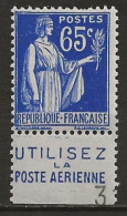 FRANCE: **, N° YT 365b, TB - 1932-39 Paix