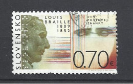 Slovakia, Louis Braille,  2009. - Oblitérés