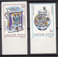 Hungary 1985 Mi#3783-3784 B - Imperforated, Mint Never Hinged - Unused Stamps