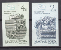 Hungary 1987 Mi#3918-3919 B - Imperforated, Mint Never Hinged - Neufs