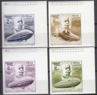 Hungary 1988 Zeppelin Mi#3942-3945 B - Imperforated, Mint Never Hinged - Ungebraucht