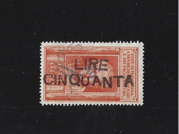 MARCA DA BOLLO ENTE PREVIDENZA AVVOCATI E PROCURATORI LIRE OTTO - USATA COME SUPPORTO DI TASSA L. 50 - R - Revenue Stamps