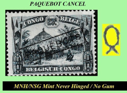 1931 ** CONGO BELGE / BELGIAN CONGO COB 171 PAQUEBOT ETHNIC +  (PLURAL) ( X 1 Stamp MNH NSG) NO GUM + WITH FRAME - Neufs