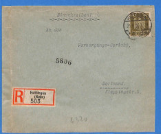 Allemagne Reich 1926 Lettre Einschreiben De Hattingen (G16217) - Brieven En Documenten