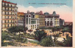 ALGERIE - ALGER - La Grande Poste Et Le Boulevard Laferrière - Carte Postale Ancienne - Algerien