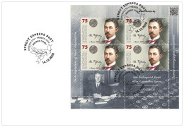 KYRGYZSTAN 2020 KEP 153 IVAN BUNIN FDC MINIATURE SHEET ONLY 250 ISSUED - Ecrivains