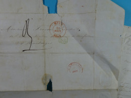 1844 Lettre à Mr Frison... Bureau De Bienfaisance D'Hautrage (St-Ghislain) - Cheques & Traveler's Cheques