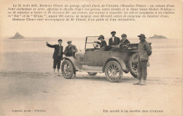 Villedieu * Mme CLOUET Du Garage Officiel FORD * Automobile Voiture Ancienne * Un Arrêt à La Sortie Des Grèves - Villedieu