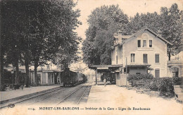 Moret Sur Loing-Les Sablons         77     Intérieur De La Gare- Train - Ligne Du Bourbonnais    N°114  (voir Scan) - Moret Sur Loing