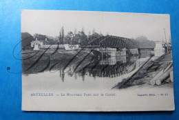 Bruxelles Pont Sur Le Canal Peniche Binnenvaart Lagaert N° 471 & Glaceries De Beck - Houseboats