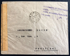 Madagascar, Affranchissement En Numéraire Sur Enveloppe TAD Tamatave 27.2.1945 + Censure - (B4668) - Storia Postale