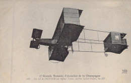 PRECURSEURS - Grande Semaine D'Aviation De La Champagne - Un Vol DUFOUR Sur Biplan Voisin - Carte Postale Ancienne - ....-1914: Précurseurs