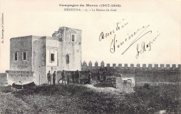 MILITARIA - Campagne Du Maroc - MEDOUINA - La Maison Du Caïd - Carte Postale Ancienne - Casernas