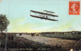PRECURSEURS - L'aéroplane Wilbur Wright - En Plein Vol - Carte Postale Ancienne - ....-1914: Precursori