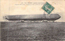 DIRIGEABLES - "LE SPIESS" - Premier Rigide Francais Longueur 142 Mètres Actionné Par Deux Moteur- Carte Postale Ancienne - Aeronaves