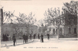 MILITARIA - NIMES - Quartier Bruyère - 38e D'Artillerie - Carte Postale Ancienne - Barracks