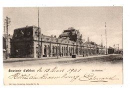 Souvenir D' ARLON - La Station - Envoyée 1901 - édition Nels, Serie 32 No 34 - Arlon