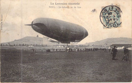 DIRIGEABLES - TOUL - Le Lebaudy Vu De Face - LA LORRAINE ILLUSTREE - Carte Postale Ancienne - Aeronaves