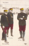 MILITARIA - PERSONNAGES - NOS CHEFS - Général De Castelnau - Général Joffre - Général Pau - Carte Postale Ancienne - Personaggi