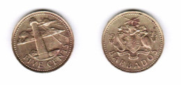 BARBADOS   5 CENTS 1973 (KM # 11) #7058 - Barbados