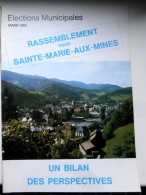 Elections Municipal Mars 1989 Sainte Marie Aux Mines - Alsace