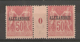 Alexandrie / Egypte - 1 Millésimes 50c Sage Surchargé (1900.) N°15 Type 1 - Otros & Sin Clasificación