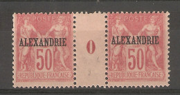 Alexandrie / Egypte - 1 Millésimes 50c Sage Surchargé (1900.) N°15 Type 1 - Andere & Zonder Classificatie