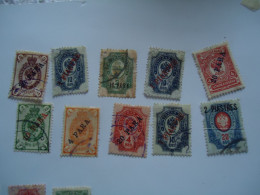 RUSSIA  LEVANT IN TURKEY UDED STAMPS  LOT 10 - Autres & Non Classés