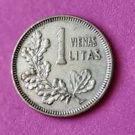 1 Litas 1925 Silber Münze Original Silber - Lituanie